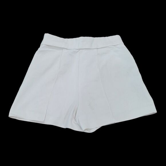 Zara basic structured off white shorts - Picture 2 of 4